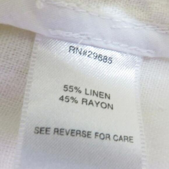 Vintage 90s Pendleton Ivory White Linen Jacket - Picture 4 of 4